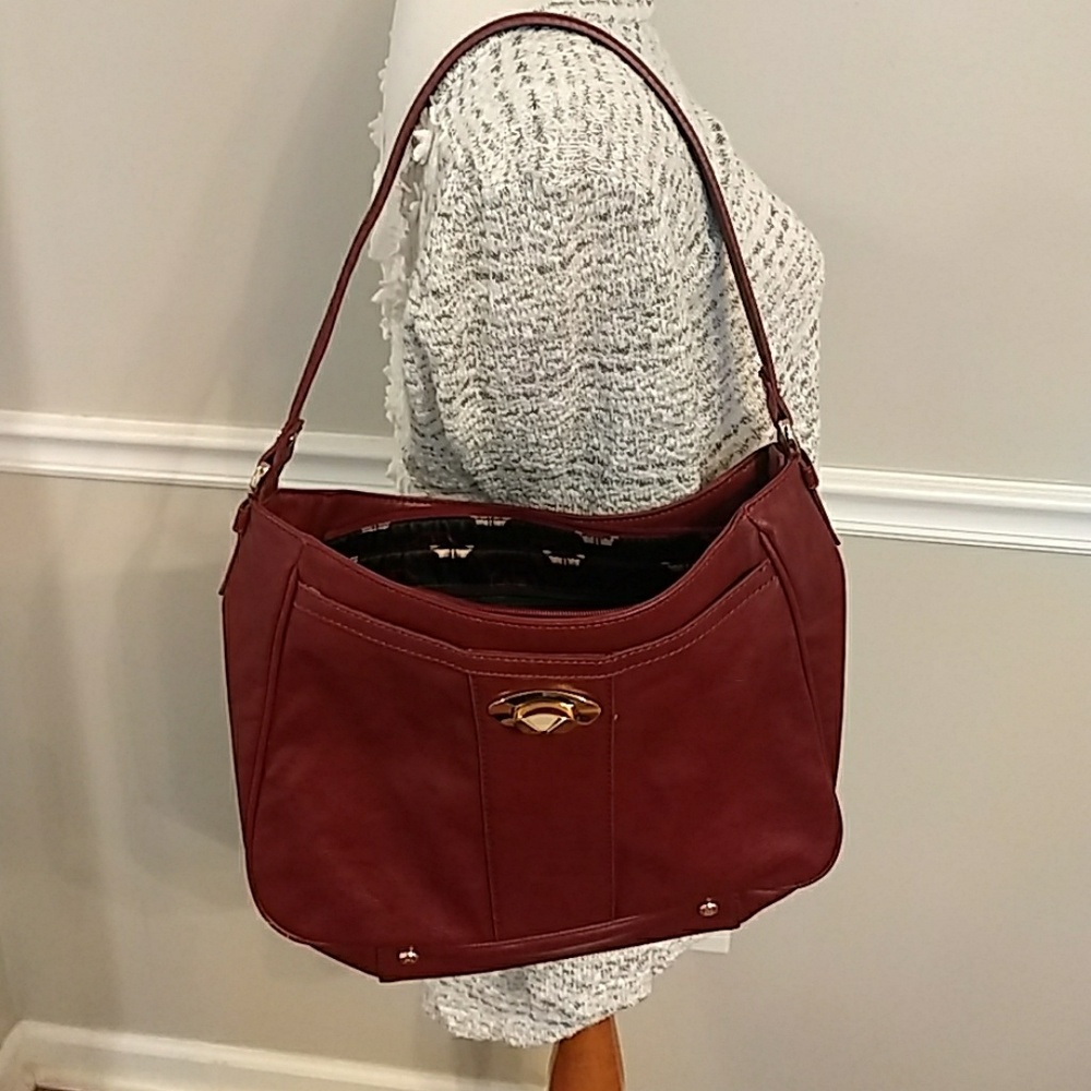 Monet red wine color bag